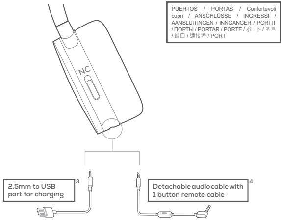 AKG N60 - USER CAN LISTEN TO MUSIC EVEN WHEN NOISE CANCELLING IS SWITCHED OFF. - 1