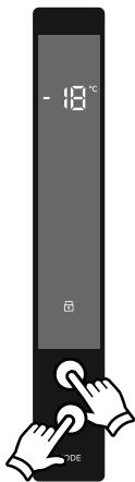AEG-ELECTROLUX AGB728E6NW - Definições de temperatura do congelador - 1