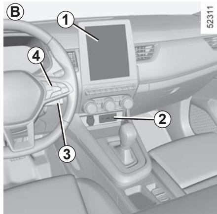RENAULT ARKANA - Système multimédia A, B ou radio C - 1