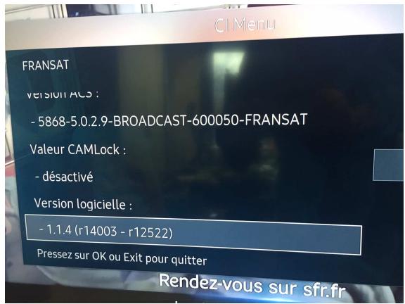 NEOTION NEOCAM - Vérification de la version logicielle - 1