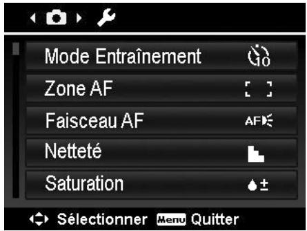 ROLLEI POWERFLEX 210 HD - Menu enregistrer - 2