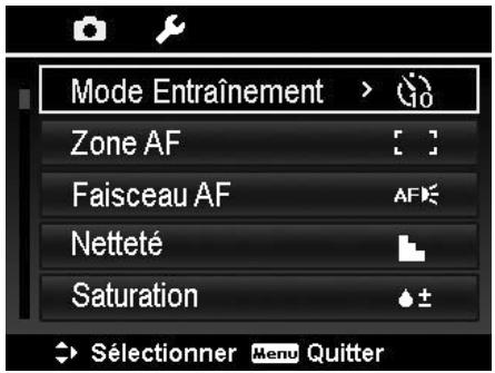 ROLLEI POWERFLEX 210 HD - Réglage du mode entraînement - 1