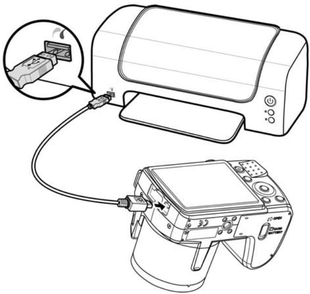 ROLLEI POWERFLEX 210 HD - Connecter l'appareil photo à une imprimante - 1