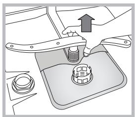 INDESIT DSIO3T224CE - Nettoyer les bras de lavage - 1