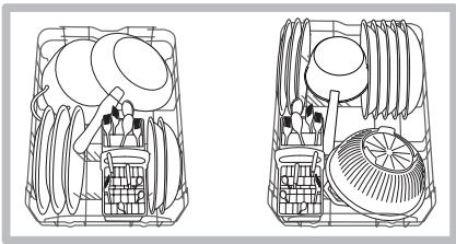 INDESIT DSIO3T224CE - Ne jamais soulever ou abaisser le panier d'un seul côté. - 3