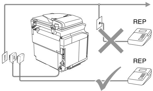RICOH MP C2004 - Ne branchez pas un répondeur ailleurs sur la même ligne téléphonique. - 1