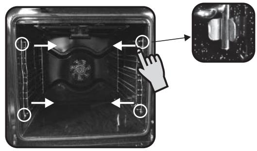 CANDY FXE6950X - RIMOZIONE E PULIZIA DELLE GRIGLIE - 1