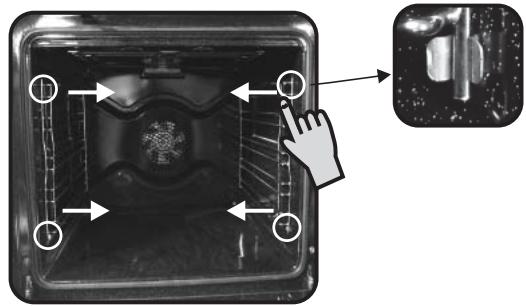 CANDY FXE6950X - ENTFERNEN UND REINIGUNG DES GRILLROSTS - 1