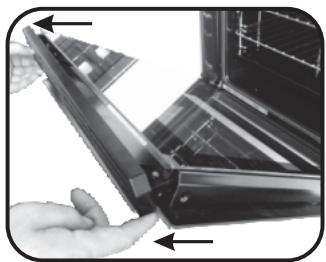 CANDY FXE6950X - LIMPIZA DEL CRISTAL DE LA PUERTA - 4