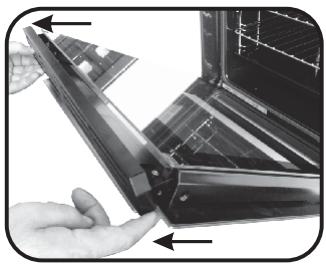 CANDY FXE6950X - CLEANING THE DOOR GLASS - 3