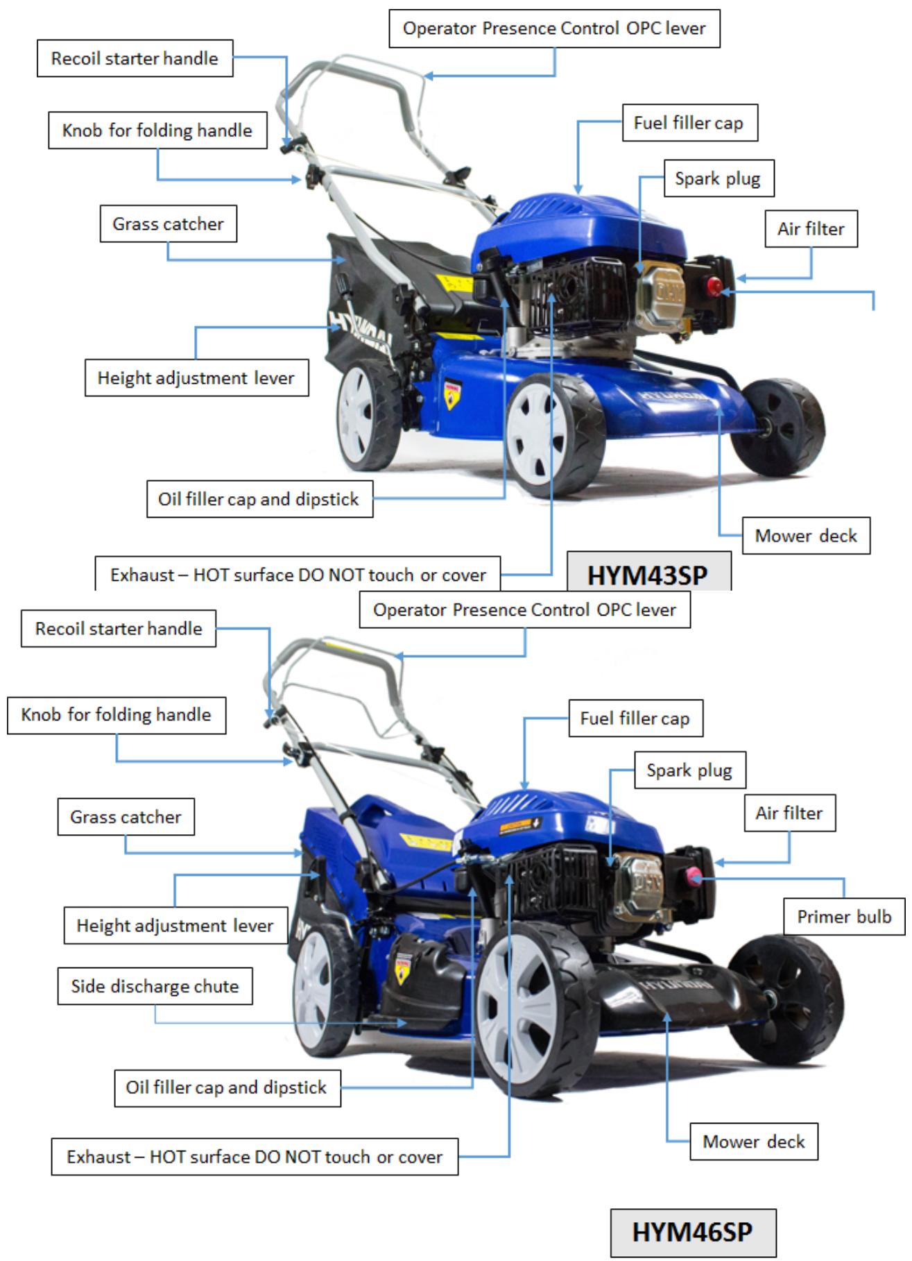 HYUNDAI HYM43SP - PART LOCATIONS. - 1