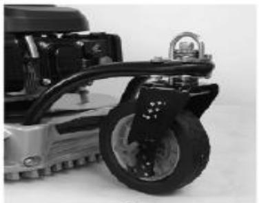 HYUNDAI HTDT561RP  -  POWER HTDT561RP - 2) Réglage de la hauteur roue avant - 1