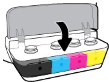 HP SMART TANK 455 - Remplissage des réservoirs d'encre - 7