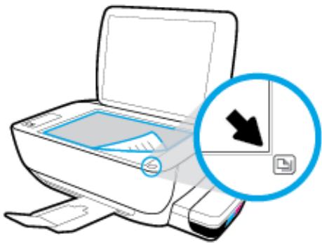 HP SMART TANK 455 - Chargement d'un original sur la vitre du scanner - 2