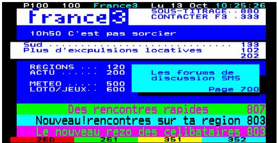 CGV ESAT HD-W5 - Afficher le télétexte - 1