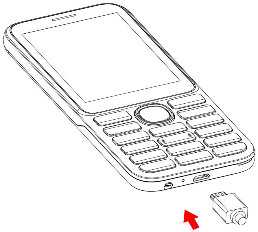 WIKO F200 - Aufladen des Akkus - 1