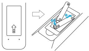 HUMAX TIVUMAX EASY-6400S - Inserimento delle batterie - 1