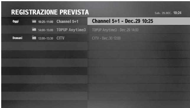 HUMAX TIVUMAX EASY-6400S - Programmazione della registrazione - 1