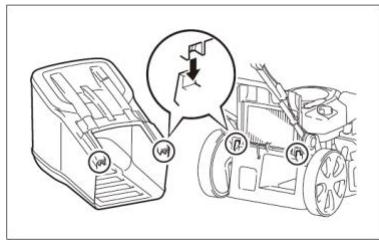 HYUNDAI HTDT5173T  -  HTDT5175FBS - b. Monter/demonter le sac de ramassage - 2