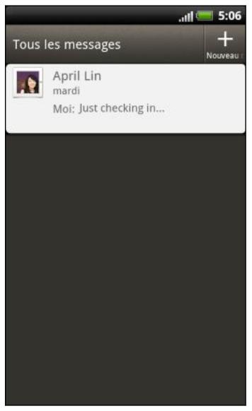 HTC RHYME - Ouvrir l'application messages - 1