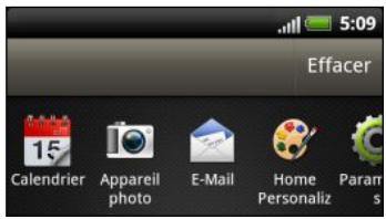 HTC RHYME - Commuter entre les applications ouvertes récemment - 1