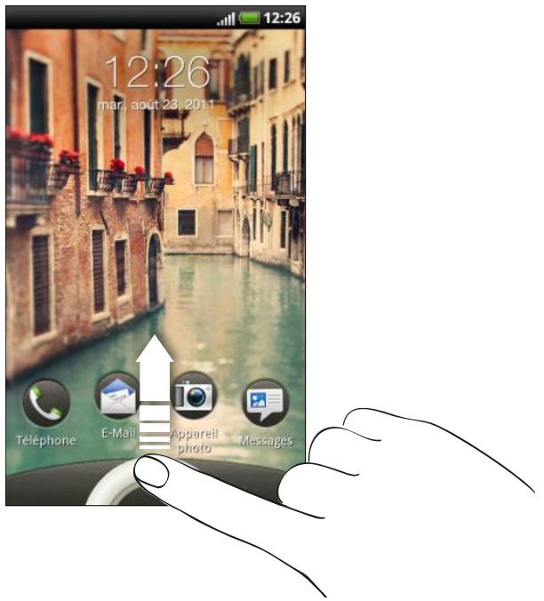 HTC RHYME - Déroverrouiller l'écran - 1