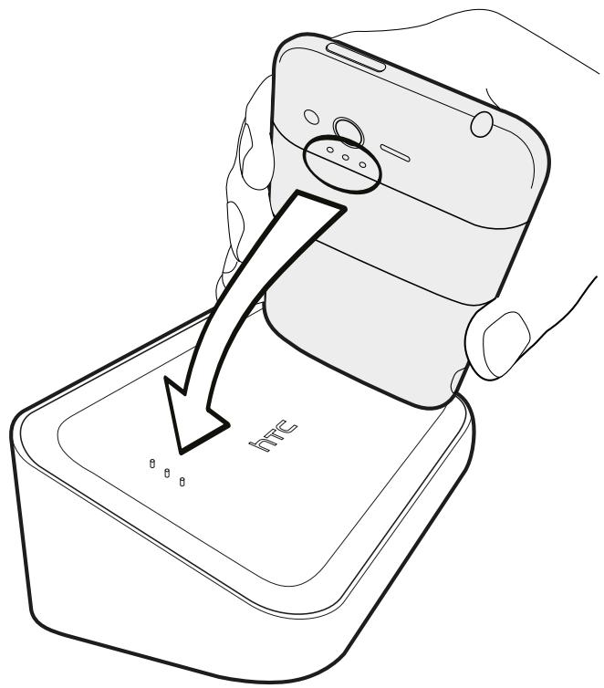 HTC RHYME - Charger la batterie à l'aide de HTC rhyme docking station - 1