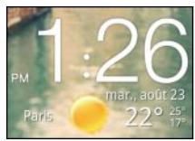 HTC RHYME - Utiliser l'horloge - 1