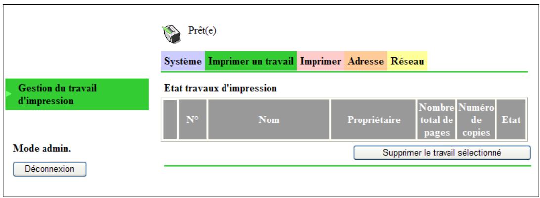 KONICA MINOLTA SCAN 226 - [Imprimer un travail] - [gestion du travail d'impression] - 1