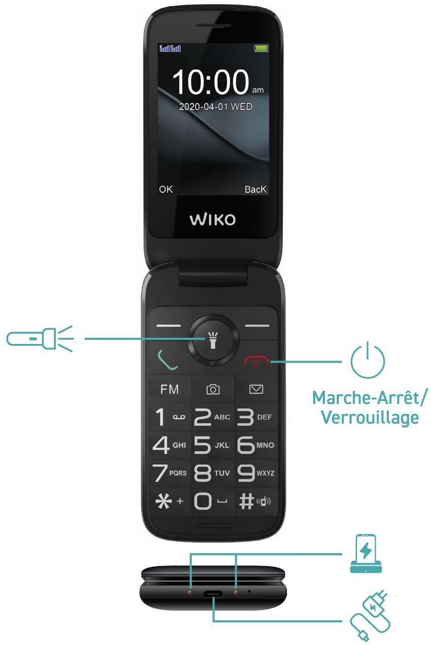 WIKO F300 LS - Contenu du coffret : - 1