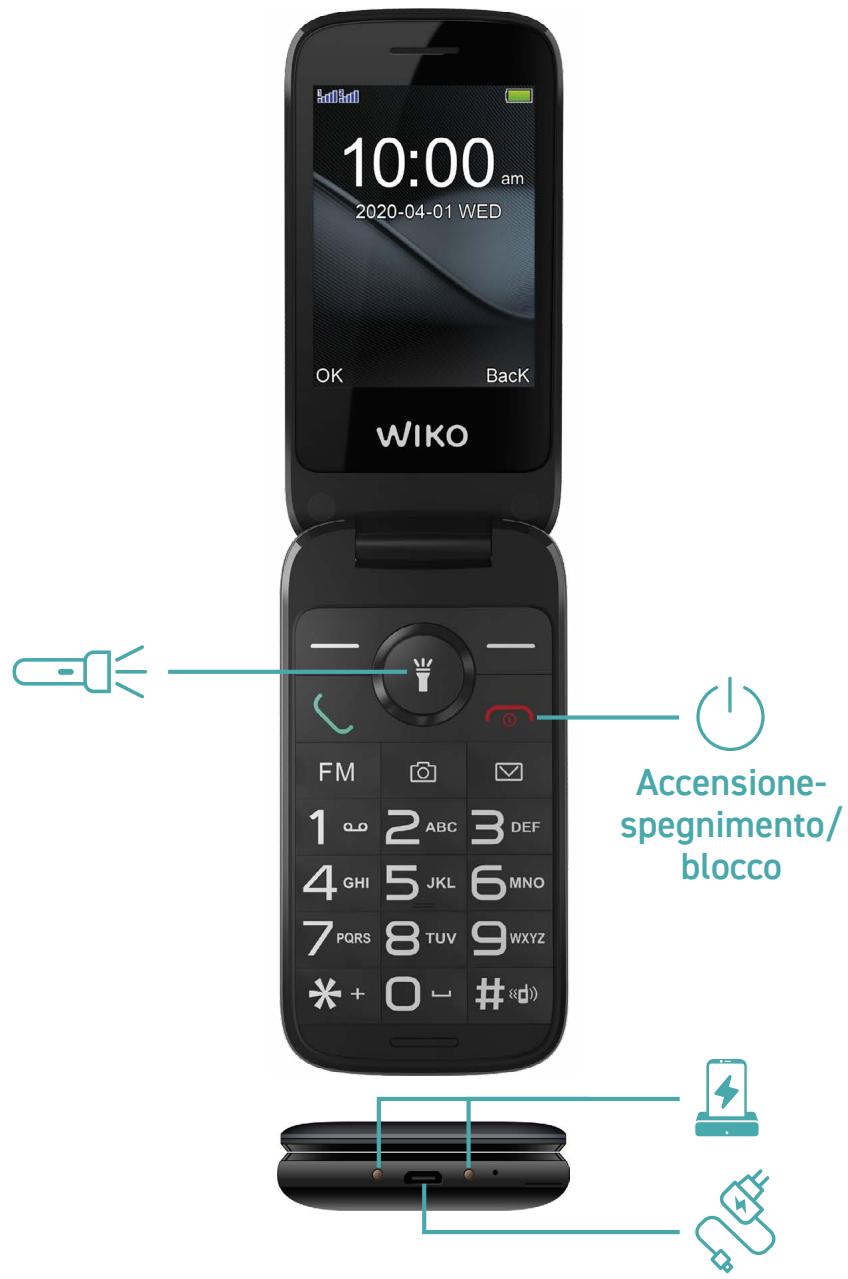 WIKO F300 LS - Componenti del disposativo - 1