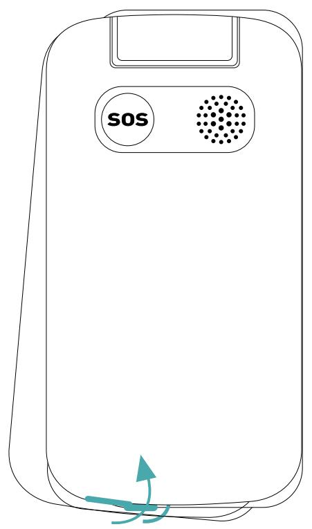 WIKO F300 LS - - Einlagen der SIM-Karten - 2 SIM - 1