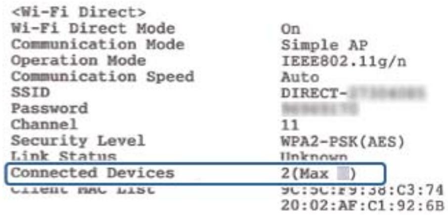 EPSON ECOTANK ET-2711 - Déterminez le nombre de périphériques connectés - 1