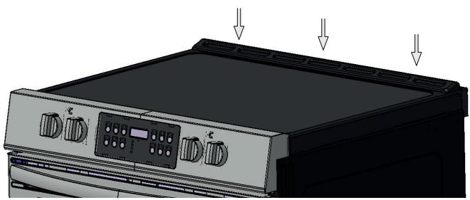 FRIGIDAIRE CGIH3047VF - Filler Trim Attachment Instructions: - 4