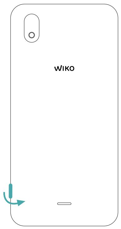 WIKO Y61 - \~ Inserting the SIM cards - 2 SIM - 1