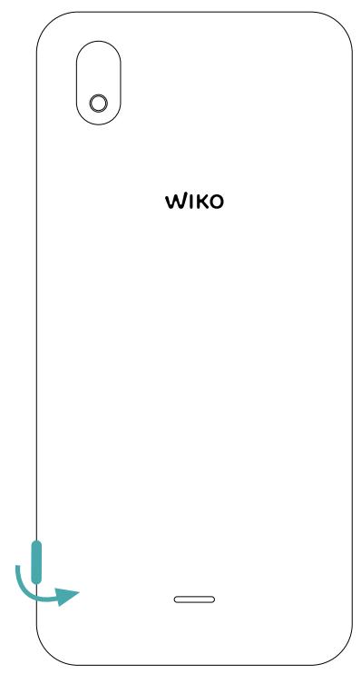 WIKO Y61 - \~ Instalación de tarjetas SIM - 2 SIM - 1