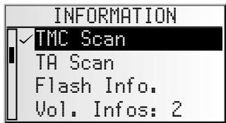 VDO DAYTON MS 4200 RS - Menu « INFORMATION » - 1
