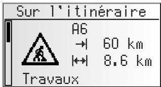 VDO DAYTON MS 4200 RS - Visualiser le détail d'une information routière - 1