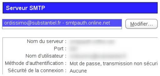 ORDISSIMO LE NUMERO 2 - Détail réglages SMTP - 3