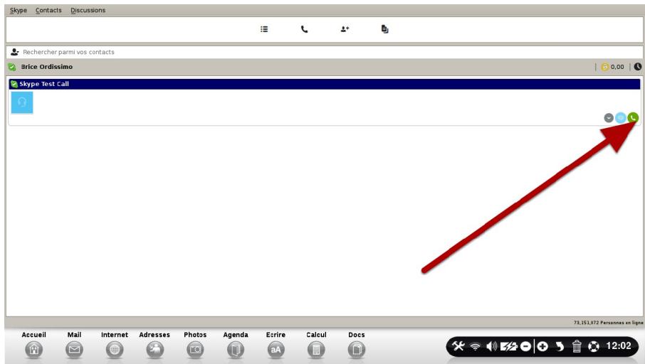 ORDISSIMO LE NUMERO 2 - Appeler un contact - 1