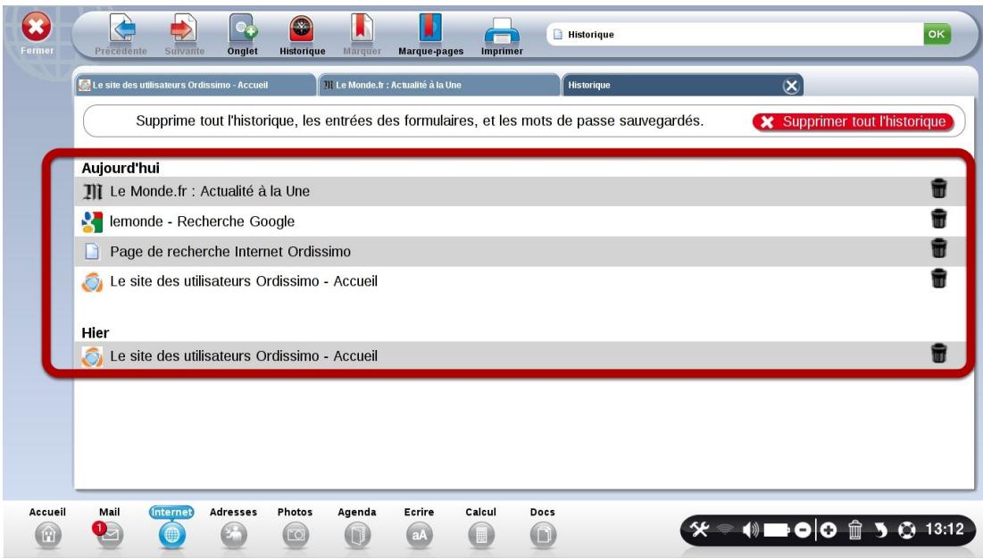 ORDISSIMO LE NUMERO 2 - Historique Navigation Internet - 2