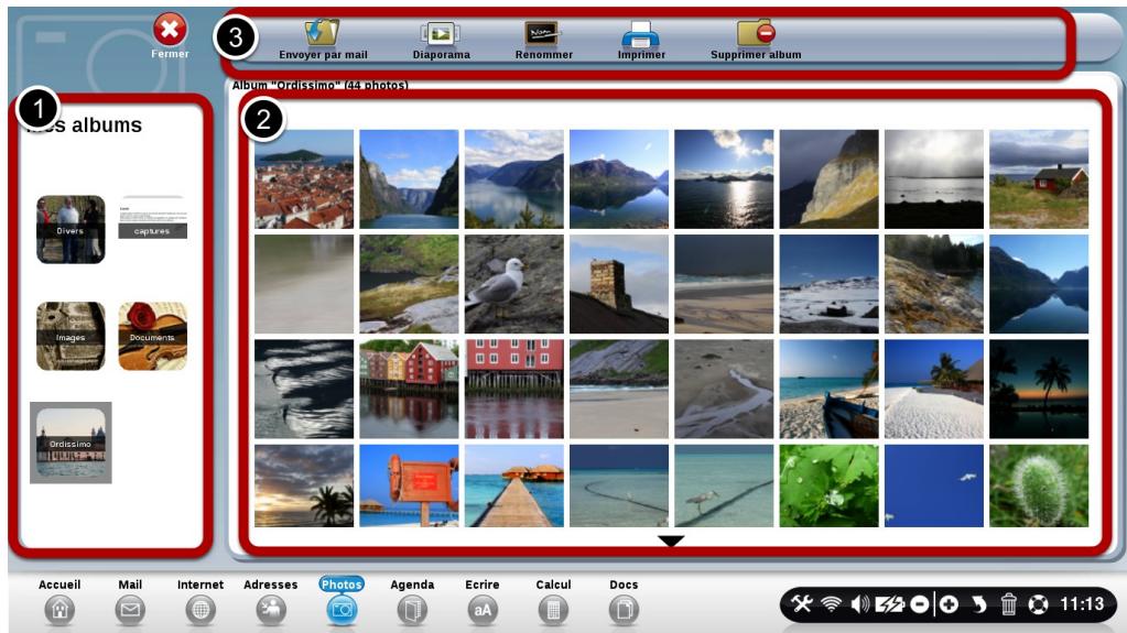 ORDISSIMO LE NUMERO 2 - Description de l'application "Photos" - 1