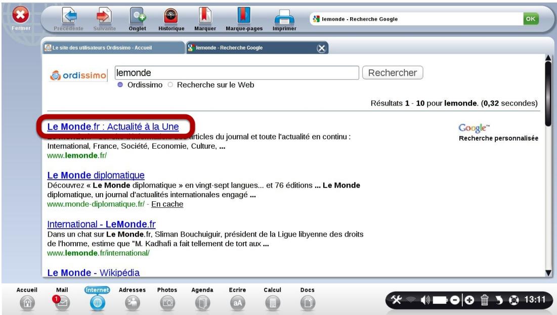 ORDISSIMO LE NUMERO 2 - Cliquez sur un lien bleu pour acceder à l'un des sites de la page - 1