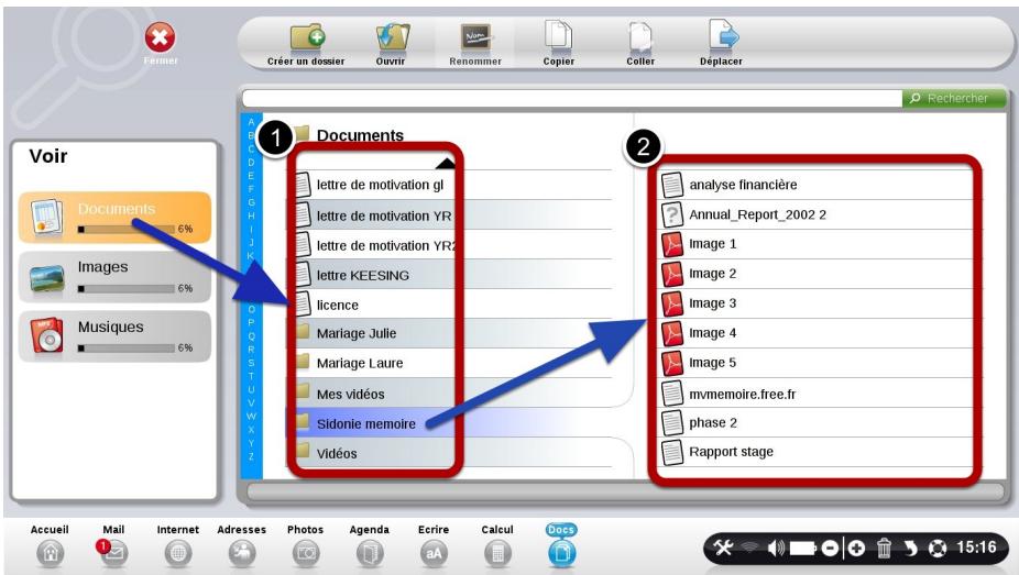 ORDISSIMO LE NUMERO 2 - Détail de la barre d'outils de "Docs" - 2