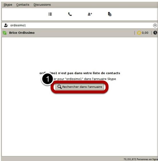 ORDISSIMO LE NUMERO 2 - Rechercher dans l'annuaire Skype - 1