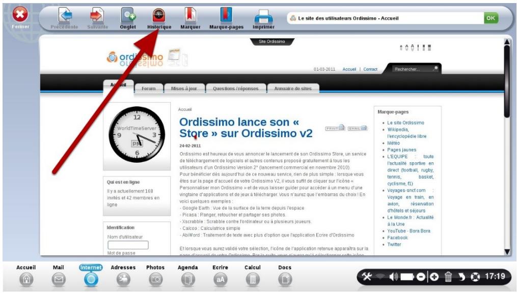 ORDISSIMO LE NUMERO 2 - Cliquez sur le bouton "Supprimer tout l'historique" - 3