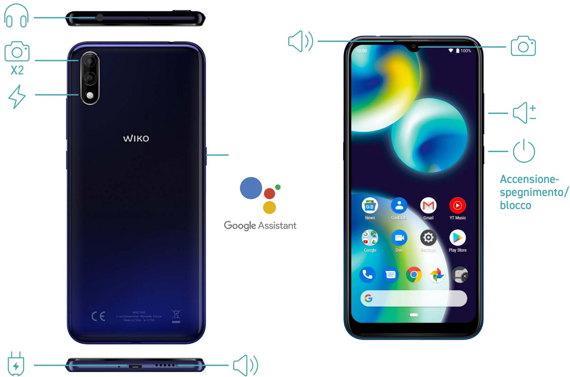 WIKO VIEW4 LITE - Componenti del disposativo - 1