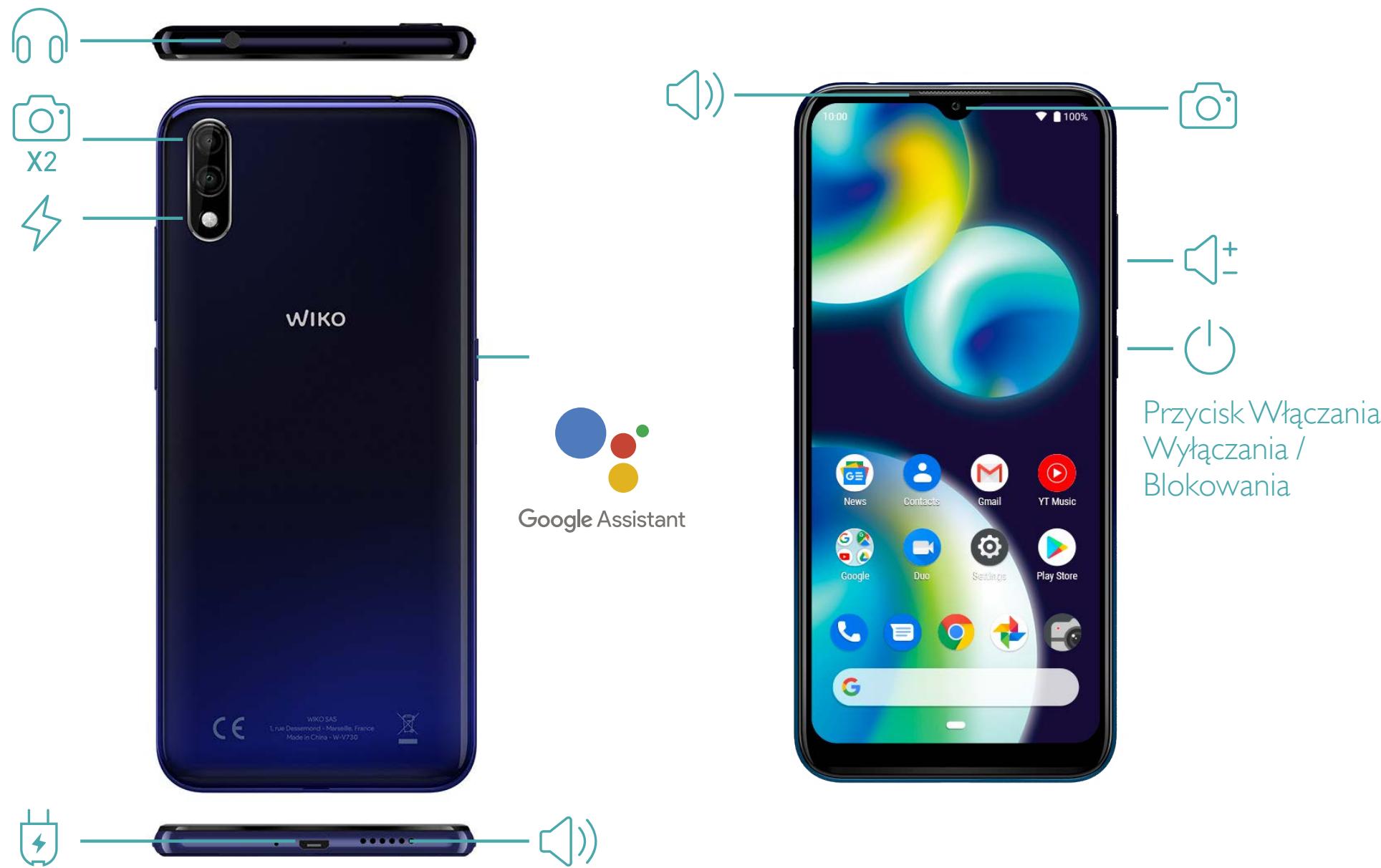 WIKO VIEW4 LITE - Opis Twojego Telefonu - 1