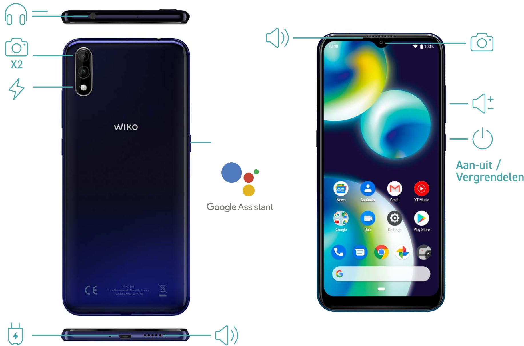 WIKO VIEW4 LITE - Uw telefoon ontdekken - 1