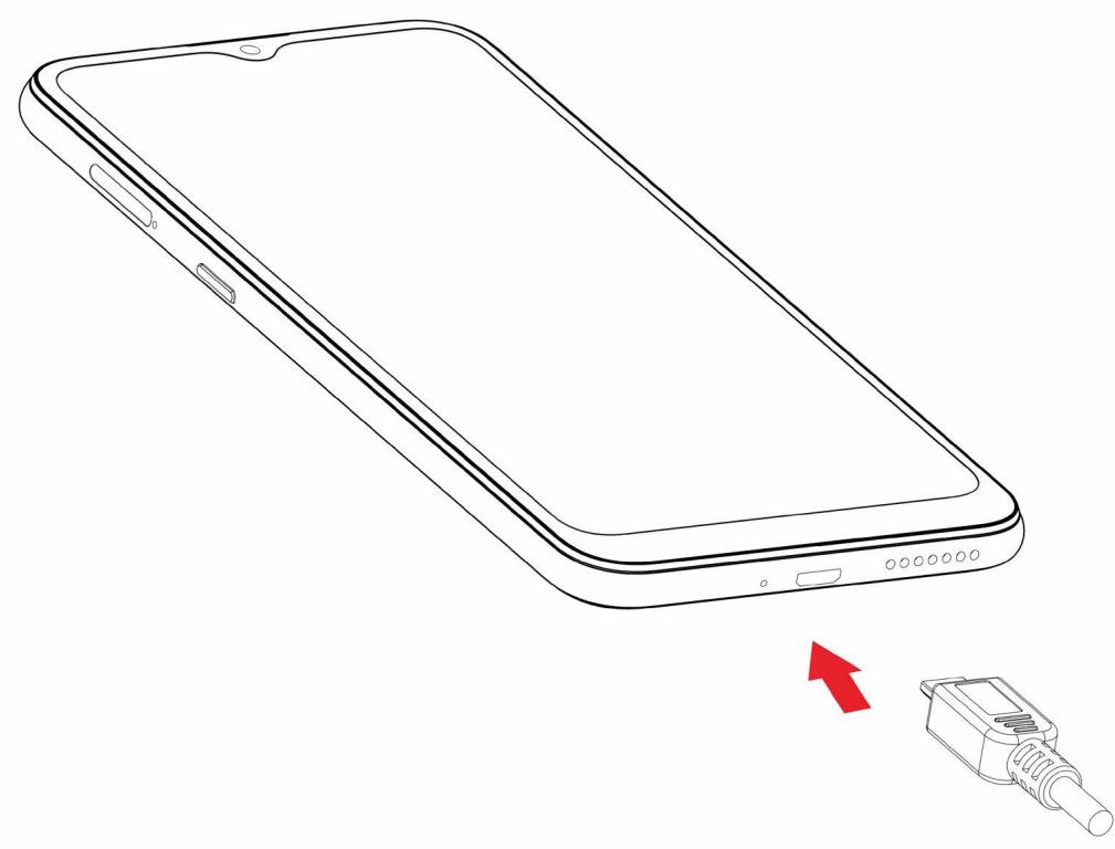 WIKO VIEW4 LITE - ~ Chargement de la batterie - 1